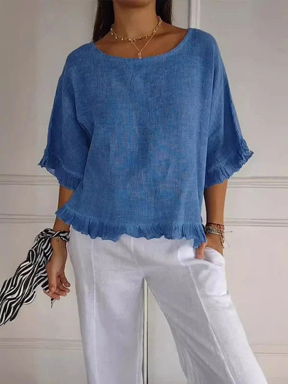 Nathalie Summer Linen Shirt