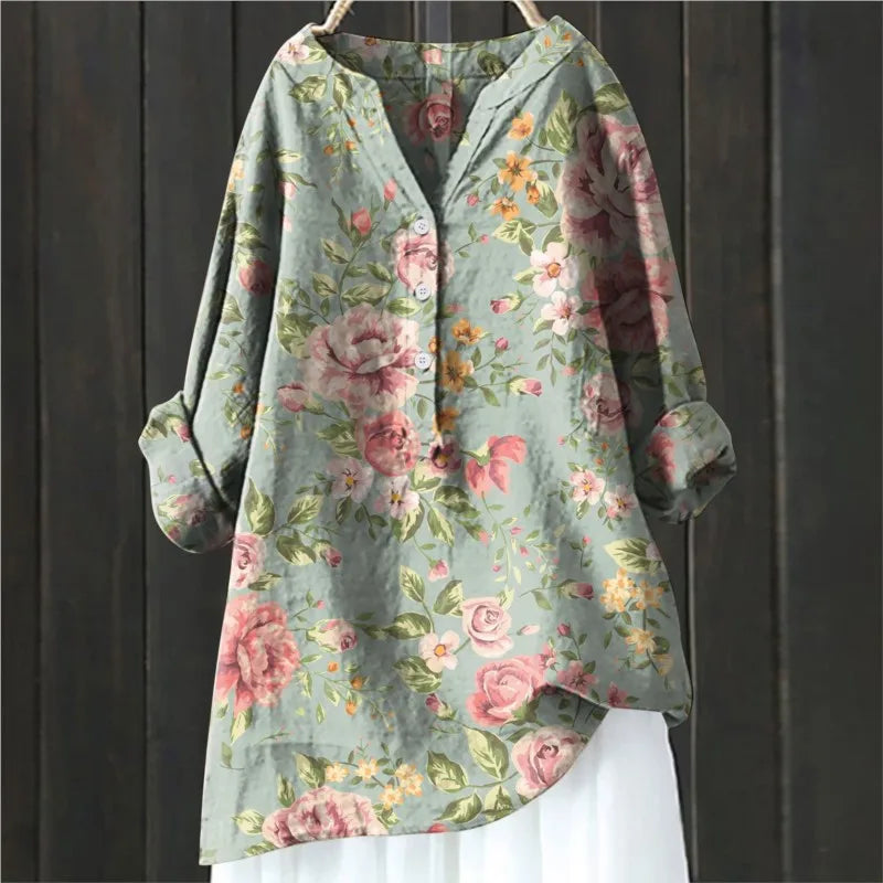 Floral Elegance Chic Blouse