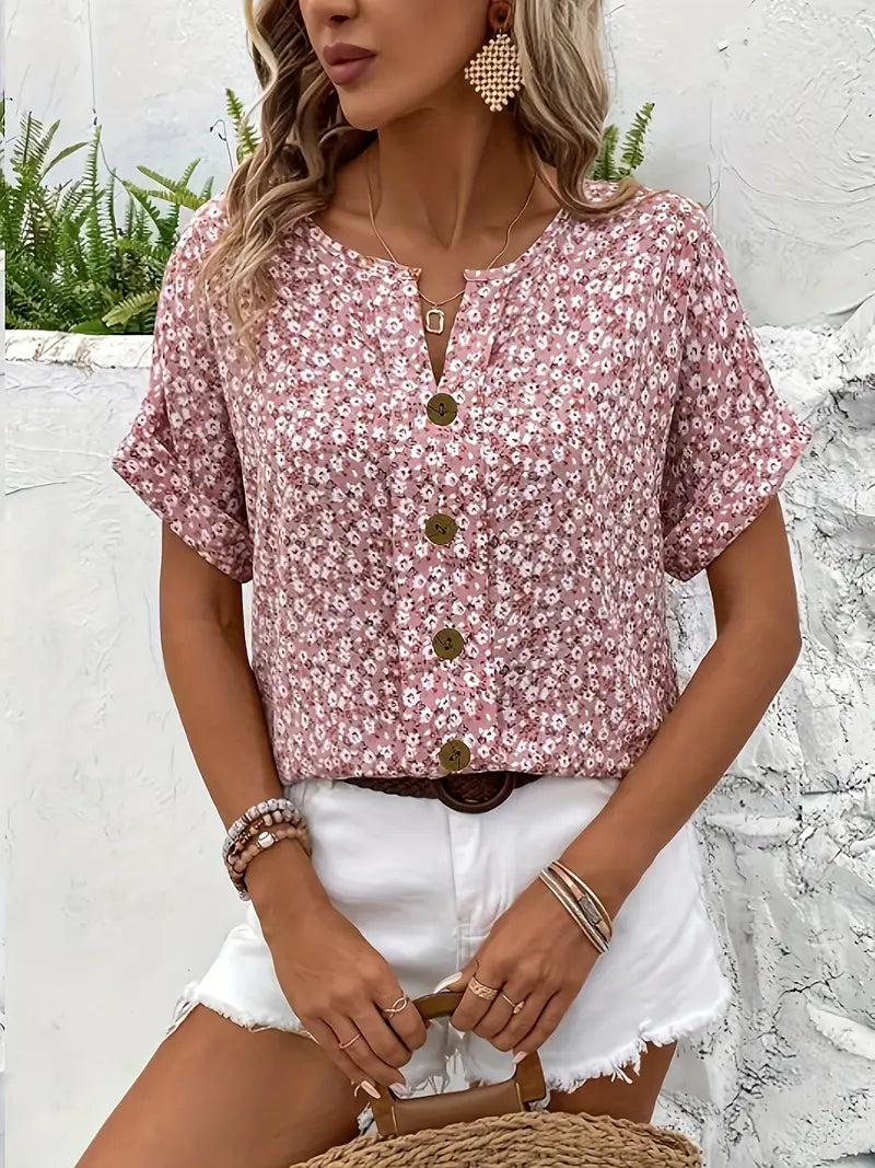 Chic Floral Confidence Blouse