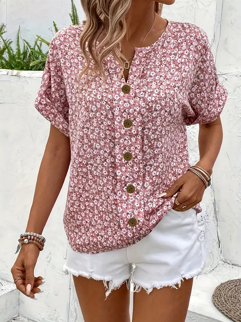 Chic Floral Confidence Blouse