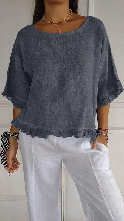 Nathalie Summer Linen Shirt