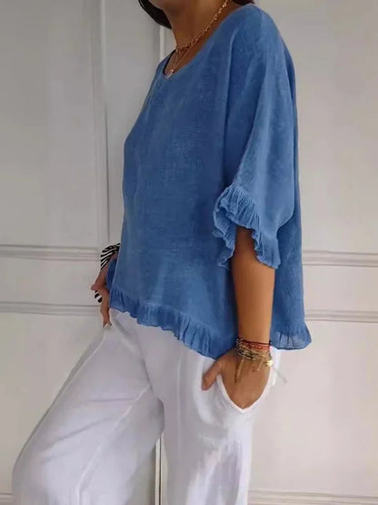 Nathalie Summer Linen Shirt