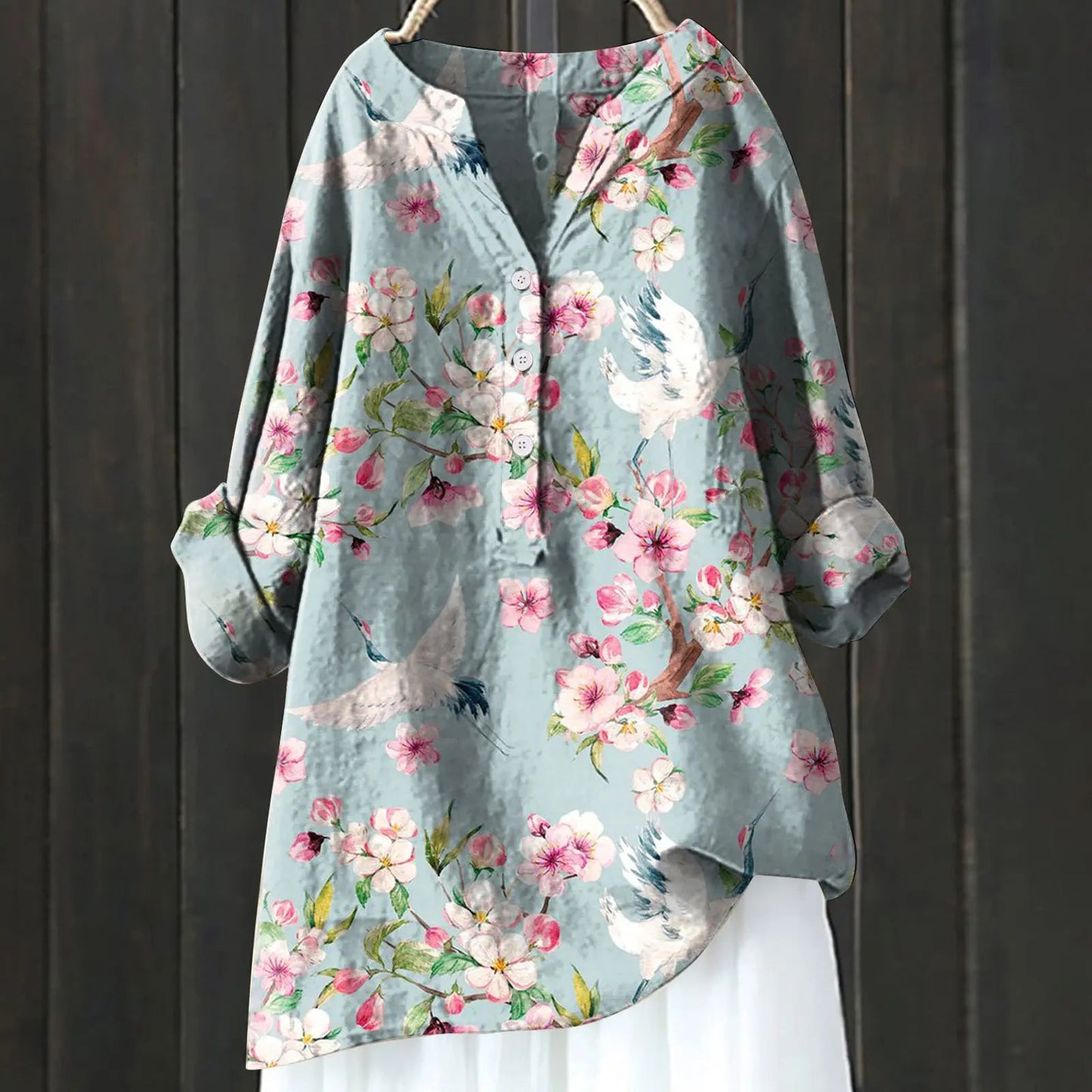 Floral Elegance Chic Blouse