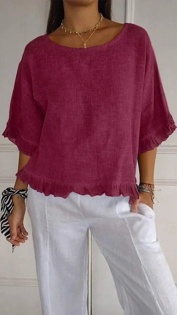 Nathalie Summer Linen Shirt