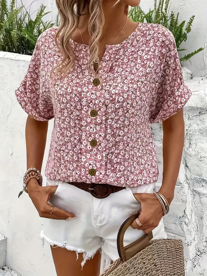 Chic Floral Confidence Blouse